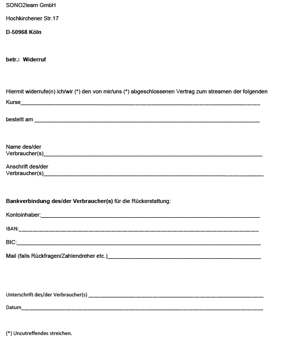 Widerrufsbelehrung